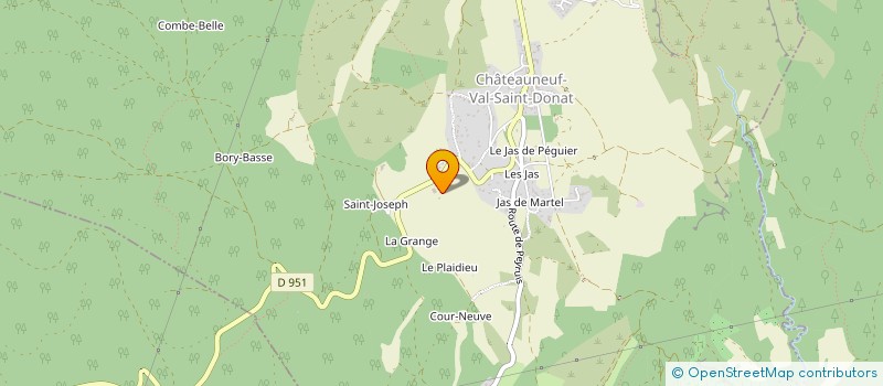 localisation de l'entreprise MONSIEUR JEAN DRAC  CHATEAUNEUF-VAL-SAINT-DONAT