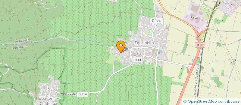 localisation de l'entreprise MONSIEUR JEAN DREYER  EGUISHEIM