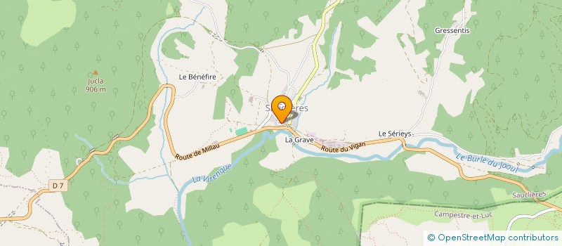 localisation de l'entreprise MONSIEUR JEAN DROMEL  LA COUVERTOIRADE