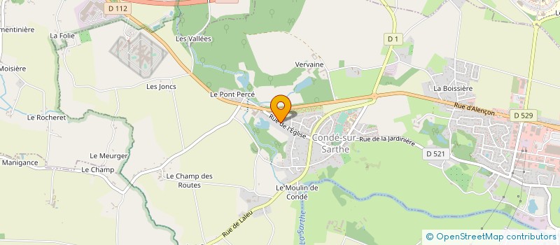 localisation de l'entreprise MONSIEUR JEAN DROMER à CONDE-SUR-SARTHE