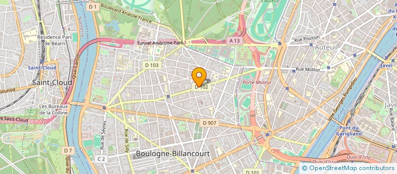 localisation de l'entreprise MONSIEUR JEAN DROUARD à BOULOGNE-BILLANCOURT