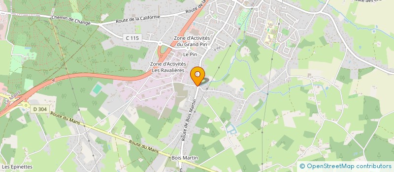 localisation de l'entreprise MONSIEUR JEAN DROUIN  CHANGE