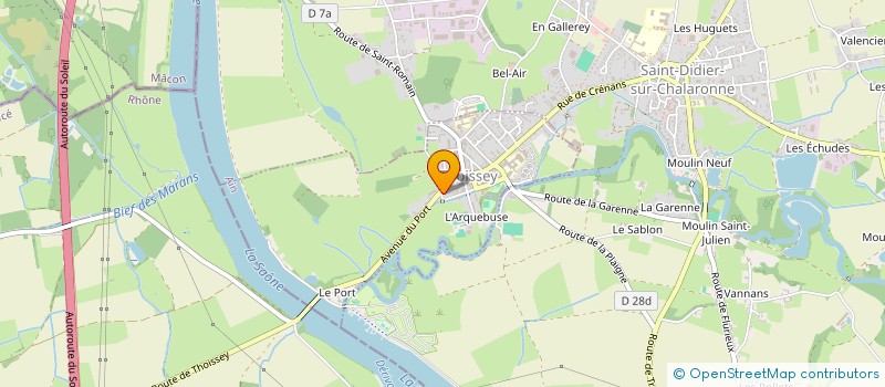 localisation de l'entreprise MONSIEUR JEAN DRUGUET  THOISSEY