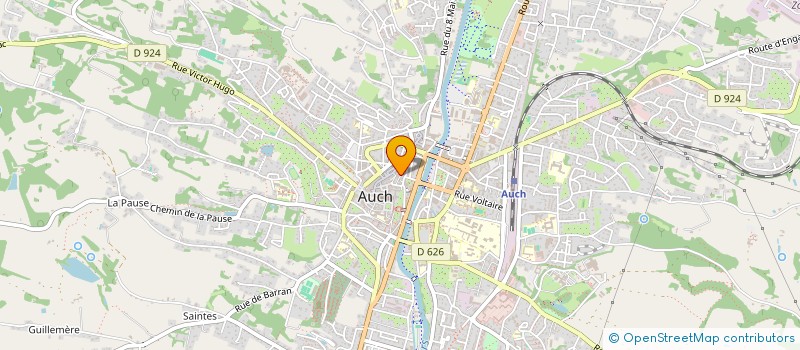 localisation de l'entreprise MONSIEUR JEAN DRUON  AUCH