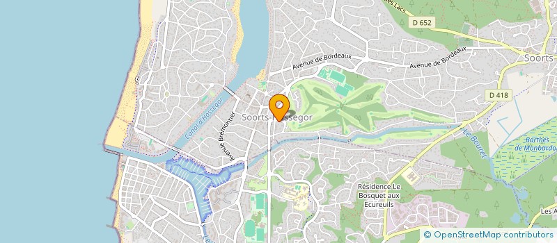 localisation de l'entreprise MONSIEUR JEAN DU BOUCHER  SOORTS-HOSSEGOR