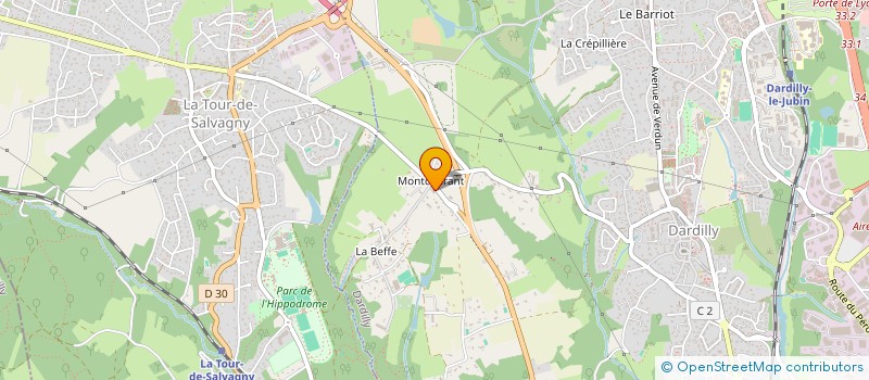 localisation de l'entreprise MONSIEUR JEAN DUBESSY  DARDILLY