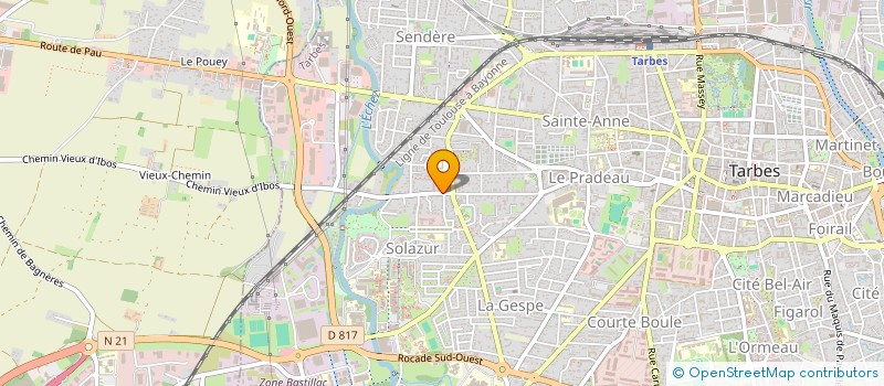 localisation de l'entreprise MONSIEUR JEAN DUBOE  TARBES