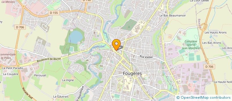 localisation de l'entreprise MONSIEUR JEAN DUBOIS  FOUGERES