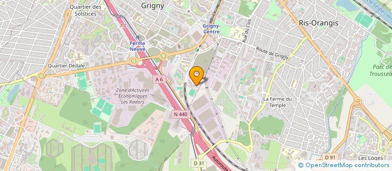 localisation de l'entreprise MONSIEUR JEAN DUBOIS à GRIGNY