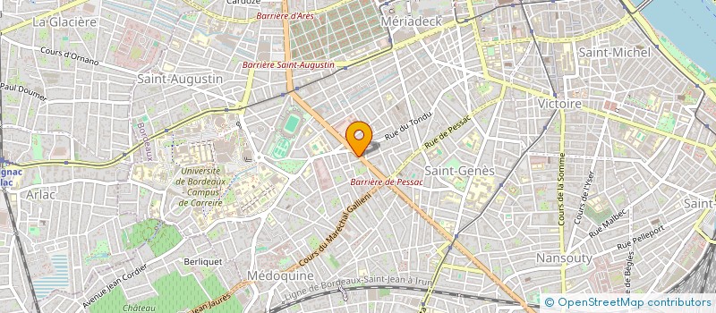 localisation de l'entreprise MONSIEUR JEAN DUBOIS à BORDEAUX