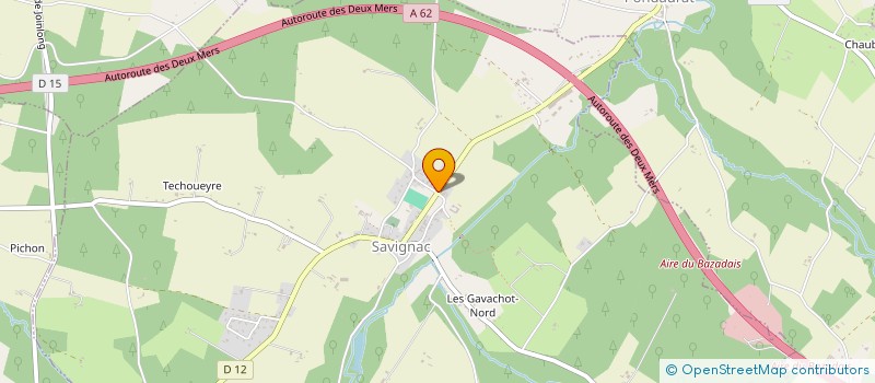localisation de l'entreprise MONSIEUR JEAN DUBOIS  SAVIGNAC