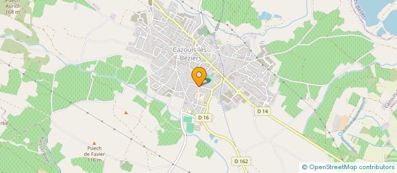 localisation de l'entreprise MONSIEUR JEAN DUBOIS  CAZOULS-LES-BEZIERS