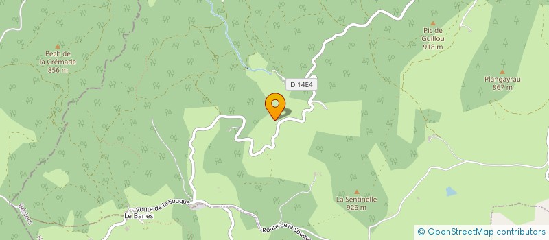 localisation de l'entreprise MONSIEUR JEAN DUBOIS  LA SALVETAT-SUR-AGOUT