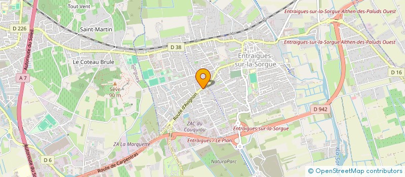 localisation de l'entreprise MONSIEUR JEAN DUBOIS  ENTRAIGUES-SUR-LA-SORGUE