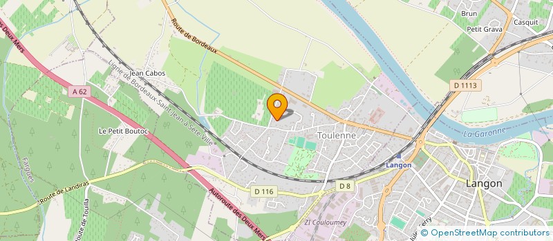 localisation de l'entreprise MONSIEUR JEAN DUBOURG  TOULENNE