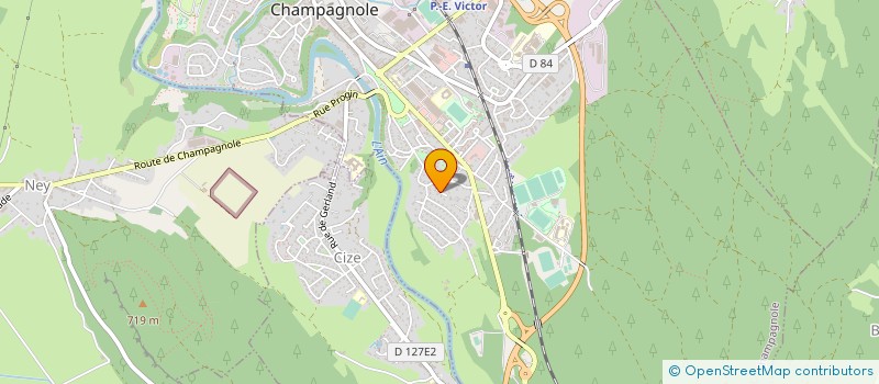 localisation de l'entreprise MONSIEUR JEAN DUBREZ  CHAMPAGNOLE