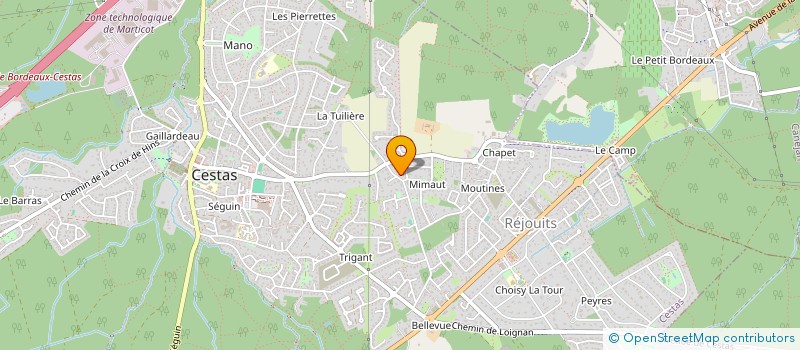 localisation de l'entreprise MONSIEUR JEAN DUBROCA à CESTAS