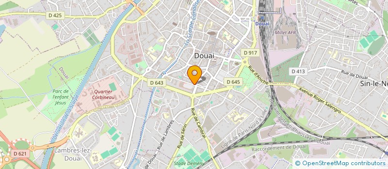 localisation de l'entreprise MONSIEUR JEAN DUBRULLE à DOUAI