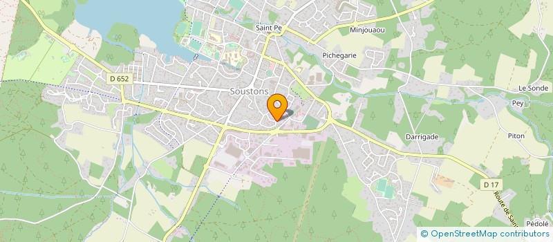 localisation de l'entreprise MONSIEUR JEAN DUCEZ  SOUSTONS