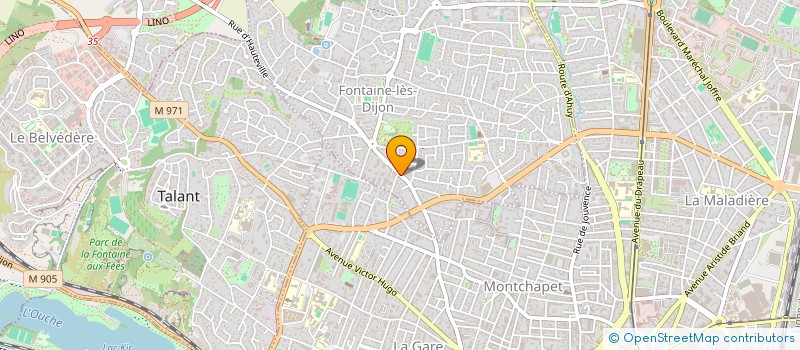 localisation de l'entreprise MONSIEUR JEAN DUCHAINE  FONTAINE-LES-DIJON
