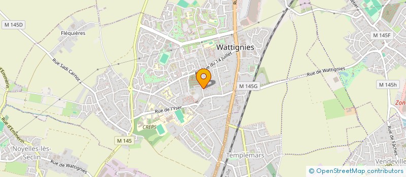 localisation de l'entreprise MONSIEUR JEAN DUCHATELLE  WATTIGNIES