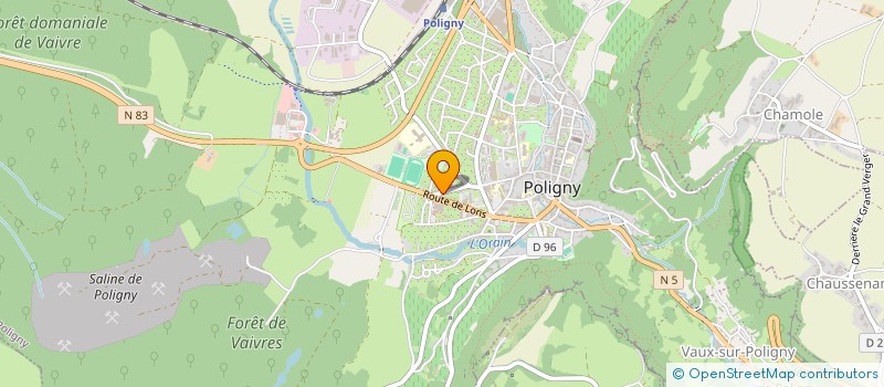 localisation de l'entreprise MONSIEUR JEAN DUCHEMIN  POLIGNY