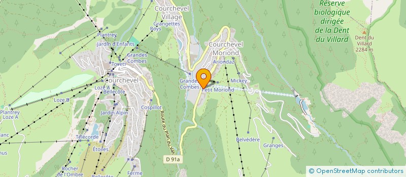 localisation de l'entreprise MONSIEUR JEAN DUCHESNE à COURCHEVEL