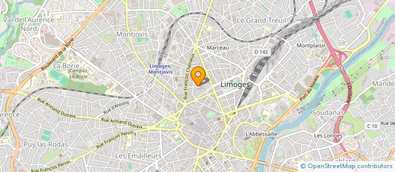 localisation de l'entreprise MONSIEUR JEAN DUCHESNE à LIMOGES