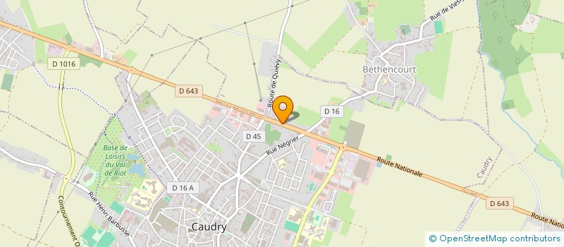 localisation de l'entreprise MONSIEUR JEAN DUCORNET  CAUDRY