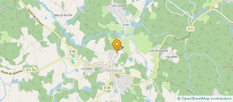 localisation de l'entreprise MONSIEUR JEAN DUCOUX à COMPREIGNAC