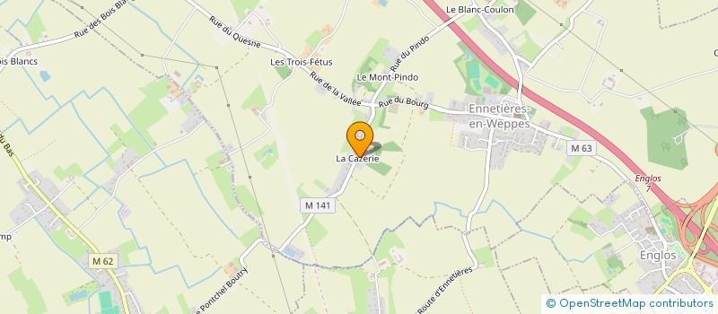 localisation de l'entreprise MONSIEUR JEAN DUCROCQ  ENNETIERES-EN-WEPPES