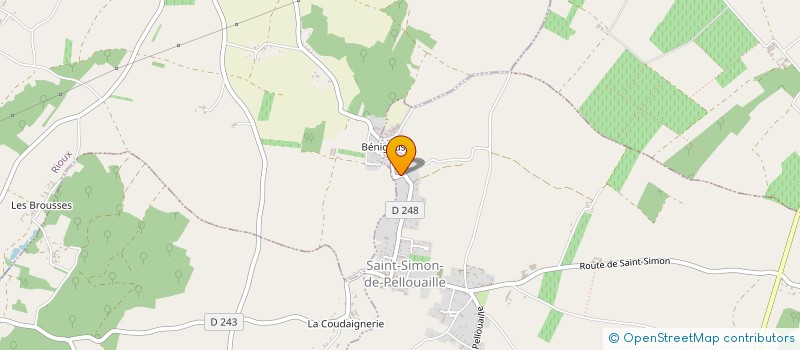 localisation de l'entreprise MONSIEUR JEAN DUCROCQ  SAINT-SIMON-DE-PELLOUAILLE