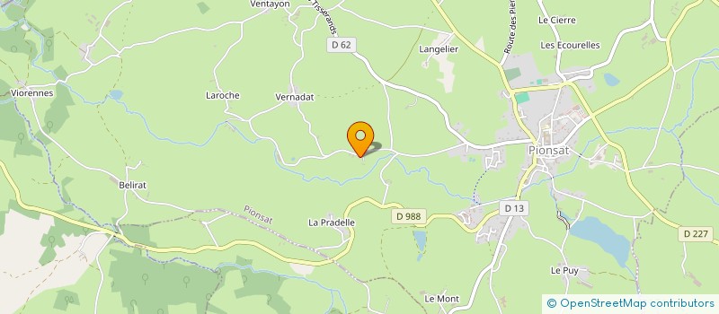localisation de l'entreprise MONSIEUR JEAN DUCROS  PIONSAT