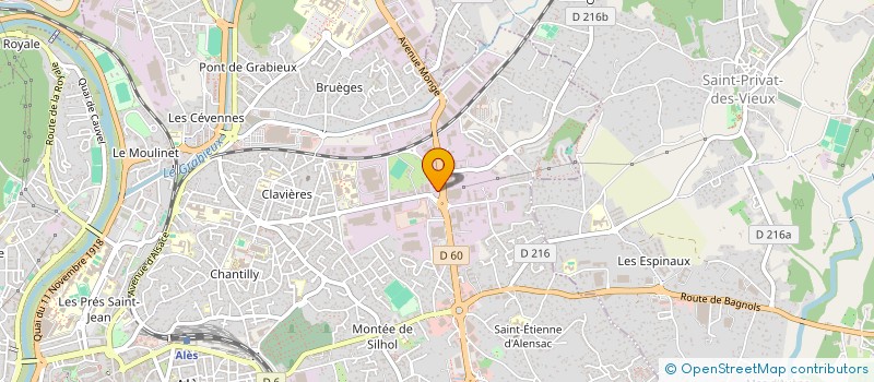 localisation de l'entreprise MONSIEUR JEAN DUCROT à ALES