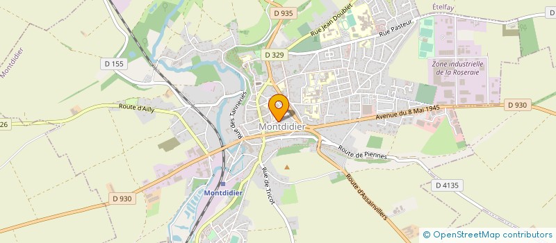 localisation de l'entreprise MONSIEUR JEAN DUCROZET  MONTDIDIER