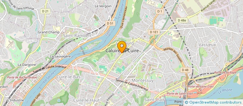 localisation de l'entreprise MONSIEUR JEAN DUCULTY  CALUIRE ET CUIRE