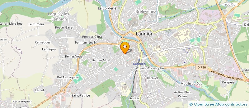 localisation de l'entreprise MONSIEUR JEAN DUDOUET à LANNION