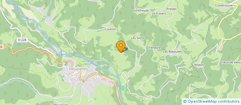 localisation de l'entreprise MONSIEUR JEAN DUFAU  LABATIE-D ANDAURE