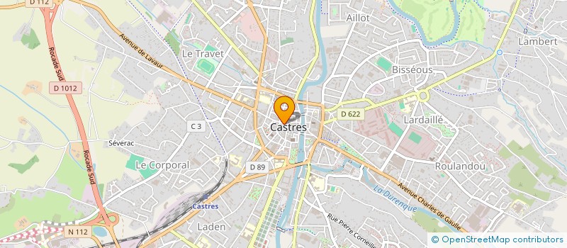 localisation de l'entreprise MONSIEUR JEAN DUFETELLE  CASTRES