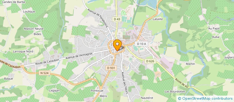 localisation de l'entreprise MONSIEUR JEAN DUFFAU à EAUZE