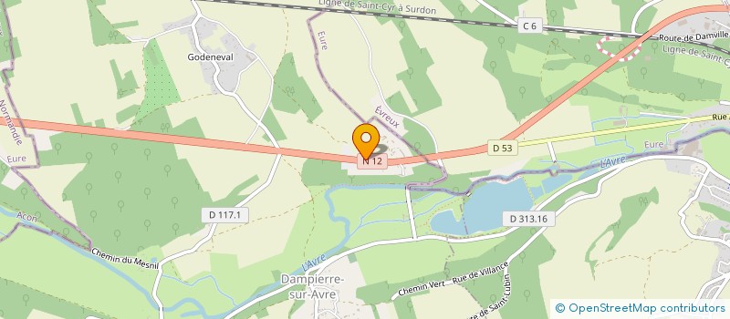 localisation de l'entreprise MONSIEUR JEAN DUFOUR à DAMPIERRE SUR AVRE