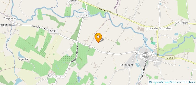 localisation de l'entreprise MONSIEUR JEAN DUFOUR à ALLEMANS-DU-DROPT