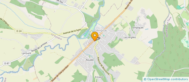 localisation de l'entreprise MONSIEUR JEAN DUFOUR  LEVIGNAC