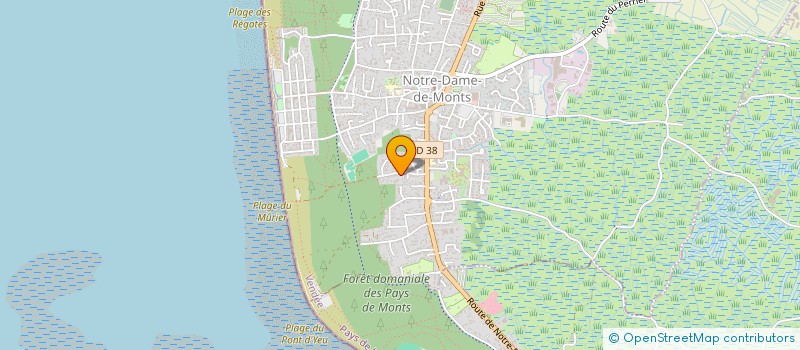 localisation de l'entreprise MONSIEUR JEAN DUGAST  NOTRE-DAME-DE-MONTS