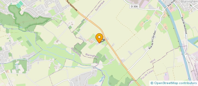 localisation de l'entreprise MONSIEUR JEAN DUHAMEL  BLARINGHEM