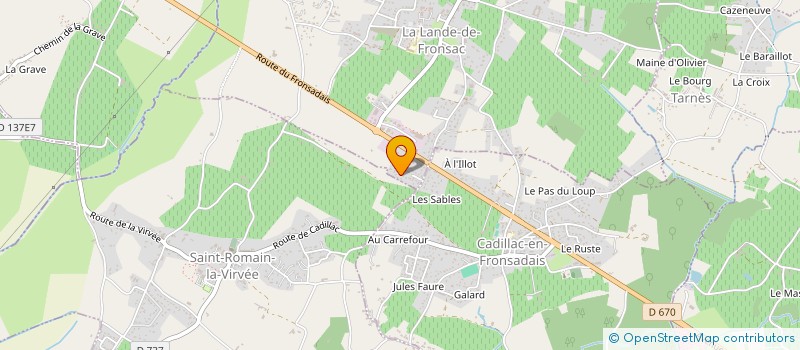 localisation de l'entreprise MONSIEUR JEAN DUMAN  LA LANDE-DE-FRONSAC