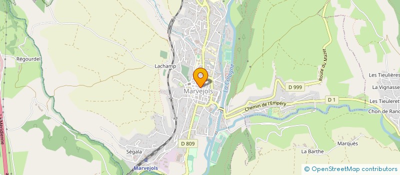 localisation de l'entreprise MONSIEUR JEAN DUMAS  MARVEJOLS