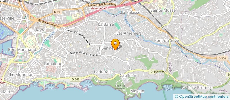 localisation de l'entreprise MONSIEUR JEAN DUMAS  TOULON