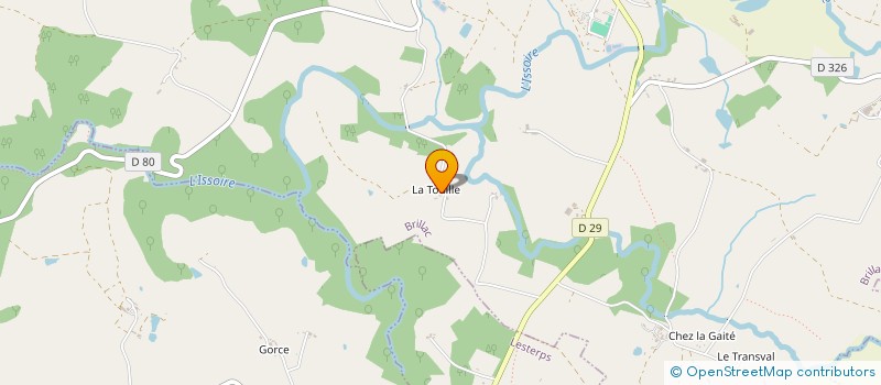 localisation de l'entreprise MONSIEUR JEAN DUMAS-DELAGE  BRILLAC