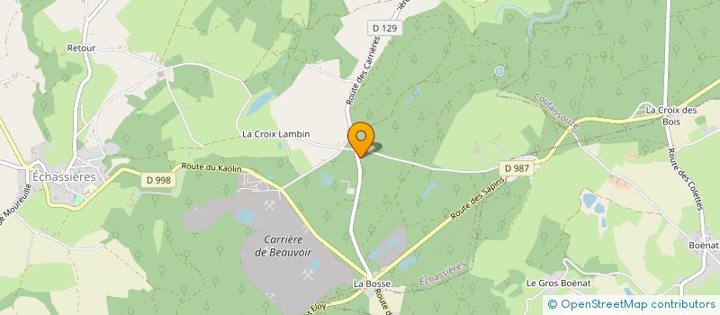 localisation de l'entreprise MONSIEUR JEAN DUMAZET  BELLENAVES